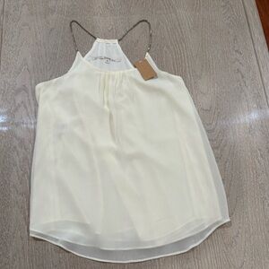 RACHEL Rachel Roy Cream Asymmetrical Camisole Top
